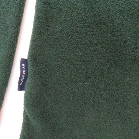 Nautica Sweater Adult Medium Green Pullover Button-Up NauTech Fleece Men's - Picture 6 of 10